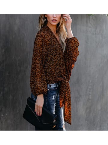 Milan Kiss Blouse oranje/zwart