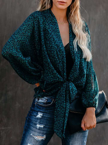 Milan Kiss Blouse blauw/zwart
