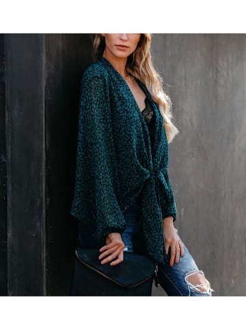 Milan Kiss Blouse blauw/zwart