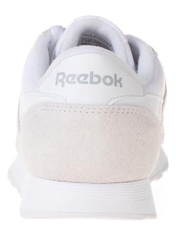 Reebok Leder-Sneakers "Classic Nylon" in Weiß/ Beige