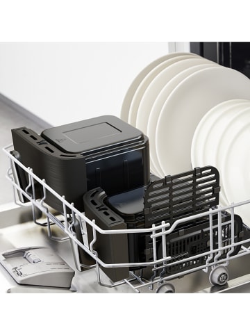 Tefal Frytkownica "Dual Easy Fry & Grill" w kolorze czarnym