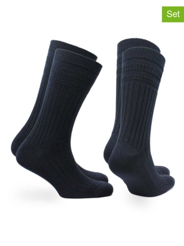 Norfolk 2er-Set: Socken "Oscar" in Schwarz