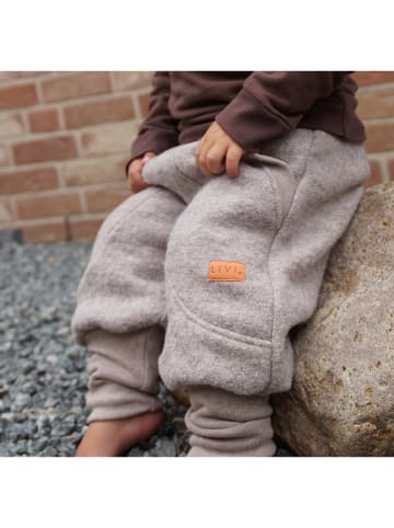 LiVi Wollen streetjogger "Streetstyle sand" grijs