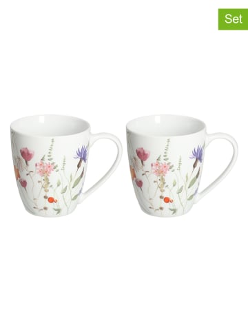 Andrea Fontebasso 1760 2er-Set: Jumbotassen "Atollo Flora" in Bunt - 370 ml