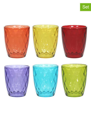 Tognana 6er-Set: Gläser "Jenny" in Bunt - 320 ml
