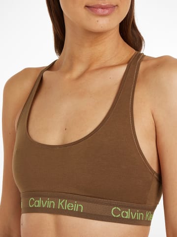 CALVIN KLEIN UNDERWEAR Top w kolorze brązowym