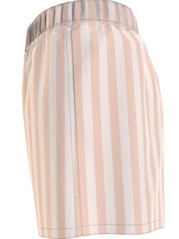 CALVIN KLEIN UNDERWEAR Szorty piżamowe w kolorze jasnoróżowo-białym