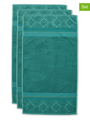 PiP Studio Ręczniki (3 szt.) "Soft" w kolorze zielonym do rąk