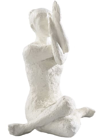 Mascagni Decoratief figuur "Yoga" wit - (H)24 cm