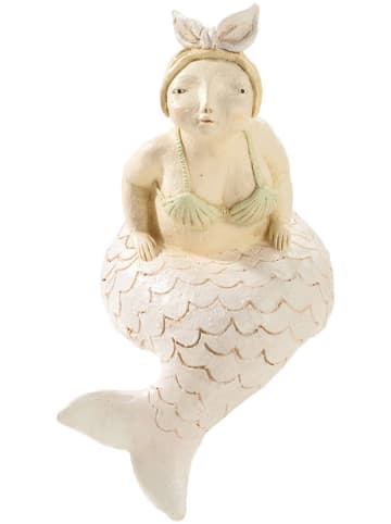 Mascagni Figurka dekoracyjna "Mermaid" w kolorze kremowym - szer. 16 x 24 cm
