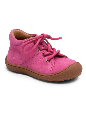 bisgaard Skórzane buty "Hale" w kolorze różowym do nauki chodzenia