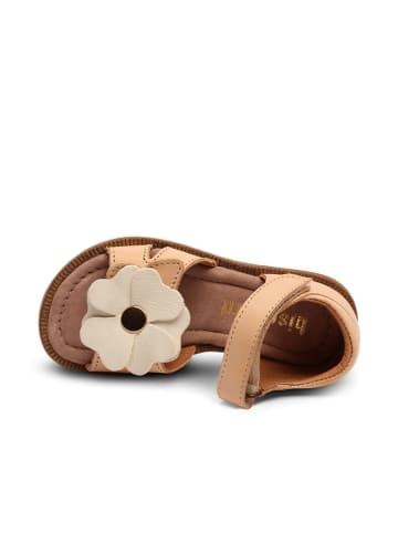 bisgaard Leder-Sandalen "Barbara" in Beige