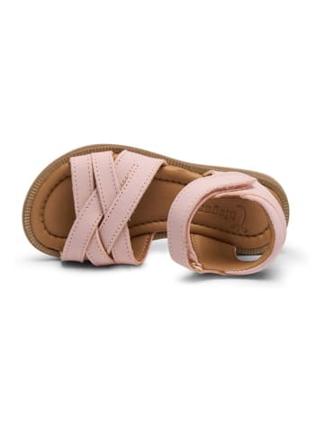 bisgaard Leder-Sandalen "Becca" in Rosa