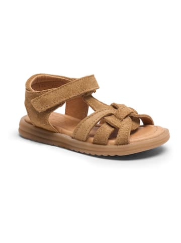 bisgaard Leder-Sandalen "Felicia" in Hellbraun