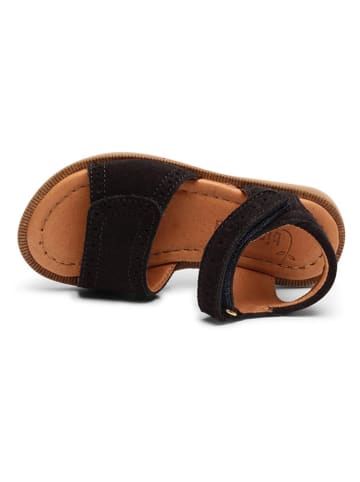 bisgaard Skórzane sandały "Andrea" w kolorze granatowym