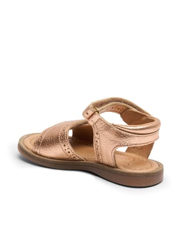 bisgaard Skórzane sandały "Andrea" w kolorze jasnoróżowym