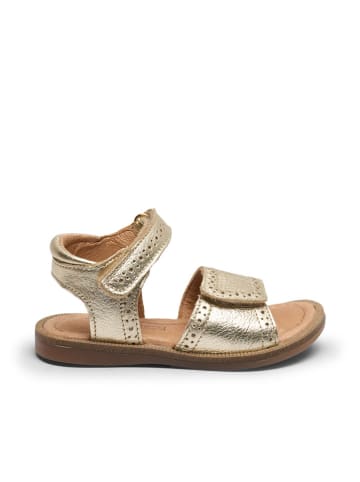 bisgaard Leren sandalen "Andrea" goudkleurig