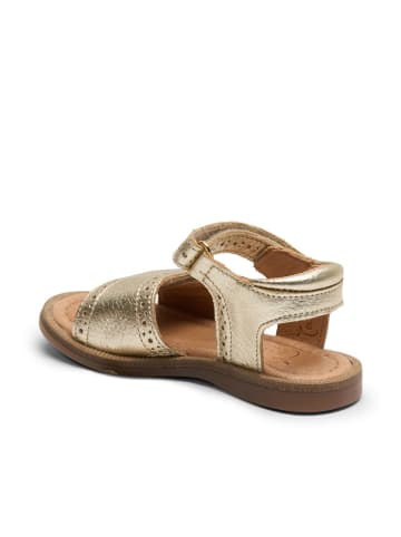 bisgaard Leder-Sandalen "Andrea" in Gold