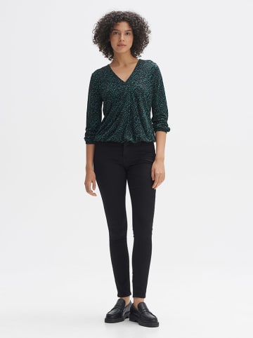 OPUS Blouse groen/zwart