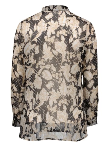 Guess Bluse in Schwarz/ Beige