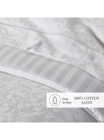 maison héritage PARIS 2-delige set: satijnen kussenslopen "Baroque" wit