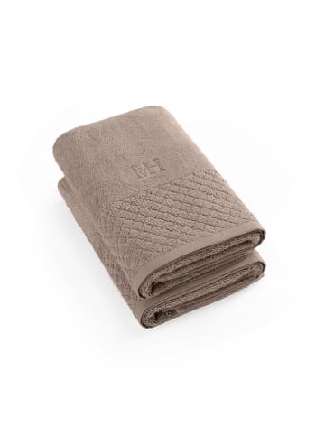 maison héritage PARIS 2-delige set: handdoeken lichtbruin