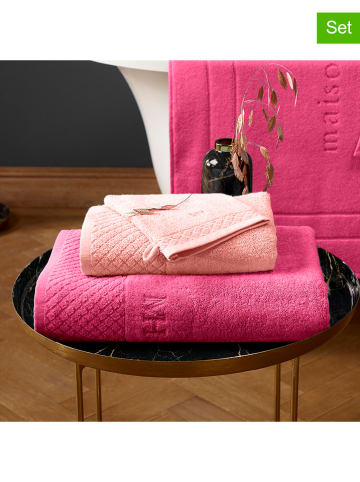 maison héritage PARIS 4tlg. Handtuch-Set in Rosa