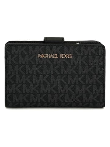 Michael Kors Portfel w kolorze czarno-antracytowym - 13,5 x 9 x 3 cm