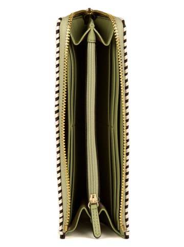 Michael Kors Leren portemonnee groen - (B)20 x (H)9 x (D)2,5 cm