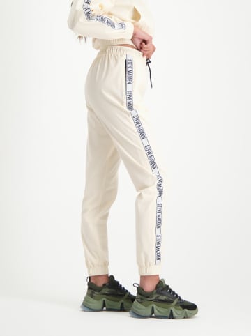 Steve Madden Spodnie dresowe "New York Story" w kolorze kremowym