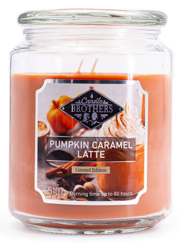 Candle Brothers Geurkaars "Pumpkin Caramel Latte" oranje - 510 g