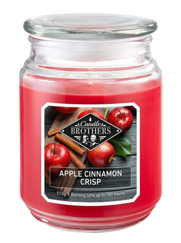 Candle Brothers Geurkaars "Apple Cinnamon Crisp" rood - 510 g