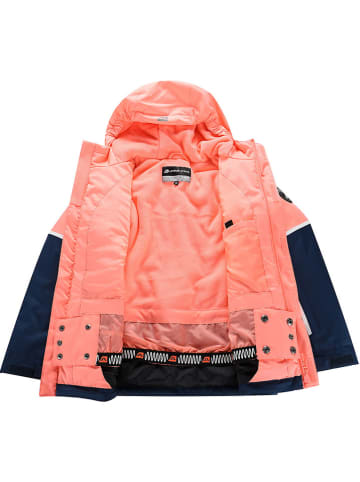 Alpine Pro Ski-/snowboardjas "Zaribo" zalmroze/donkerblauw