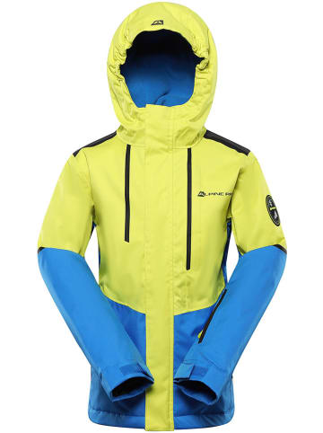 Alpine Pro Kurtka narciarska "Zaribo" w kolorze żółto-błękitnym