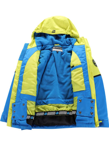 Alpine Pro Kurtka narciarska "Zaribo" w kolorze żółto-błękitnym