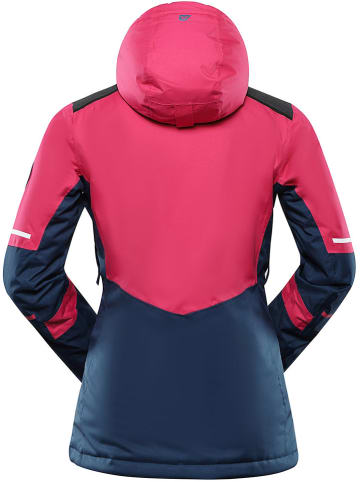 Alpine Pro Kurtka narciarska "Zariba" w kolorze granatowo-różowym