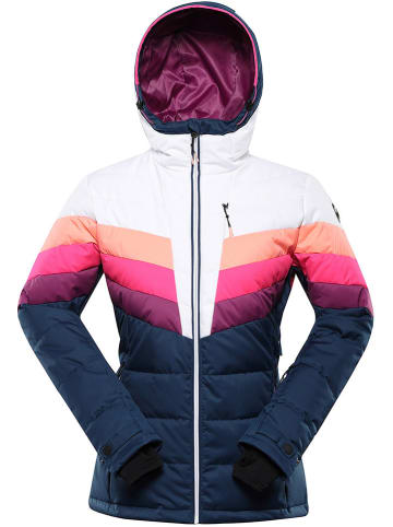 Alpine Pro Ski-/snowboardjas "Feedra" donkerblauw/wit