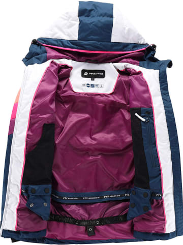 Alpine Pro Ski-/snowboardjas "Feedra" donkerblauw/wit