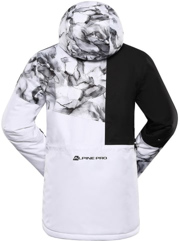 Alpine Pro Ski-/snowboardjas "Uzera" wit/zwart