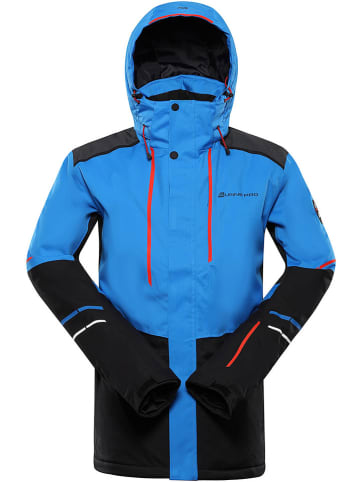 Alpine Pro Kurtka narciarska "Zarib" w kolorze błękitno-czarnym
