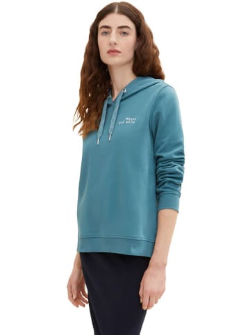 Tom Tailor Hoodie turquoise