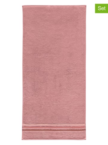 Schiesser Ręczniki (4 szt.) "Skyline" w kolorze jasnoróżowym do rąk