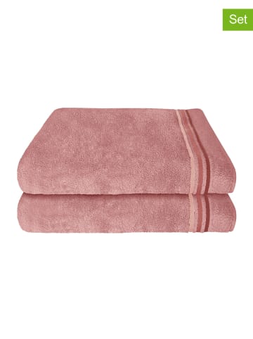 Schiesser Ręczniki prysznicowe (2 szt.) "Skyline" w kolorze jasnoróżowym