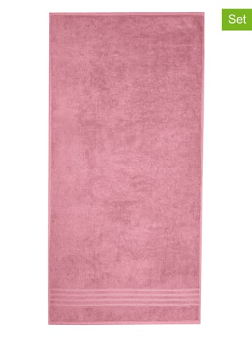 Schiesser Ręczniki prysznicowe (2 szt.) "Milano" w kolorze jasnoróżowym