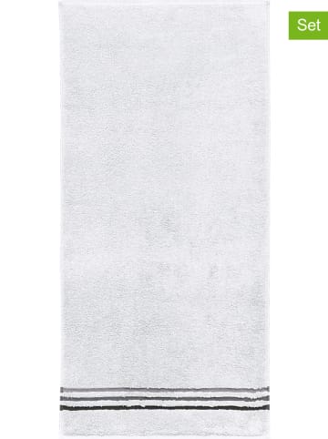 Schiesser Ręczniki prysznicowe (2 szt.) "Skyline" w kolorze białym