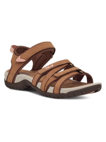 Teva Leder-Trekkingsandalen "Tirra" in Hellbraun