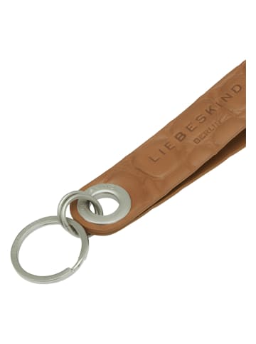 LIEBESKIND BERLIN Leder-Schlüsselanhänger in Hellbraun - (B)2,5 x (H)15 cm