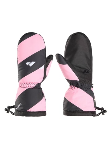 Zanier Rękawice narciarskie "Twister.GTX" w kolorze jasnoróżowo-czarnym