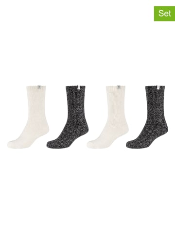 Skechers 4-delige set: sokken crème/zwart