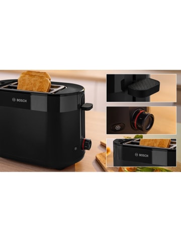 Bosch Kleingeräte Toaster "Kompakt MyMoment" in Schwarz